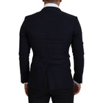 Dolce & Gabbana Black Wool Formal Taormina Blazer KOS2130- 48
