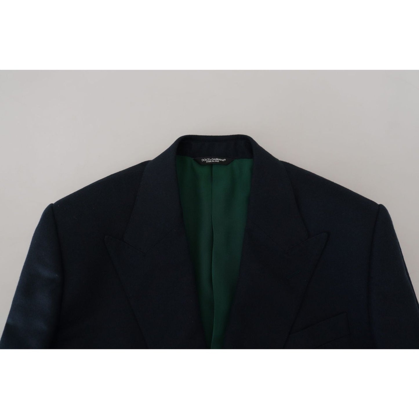 Dolce & Gabbana Elegant Cashmere-Silk Blend Blue Blazer Dolce & Gabbana Gray