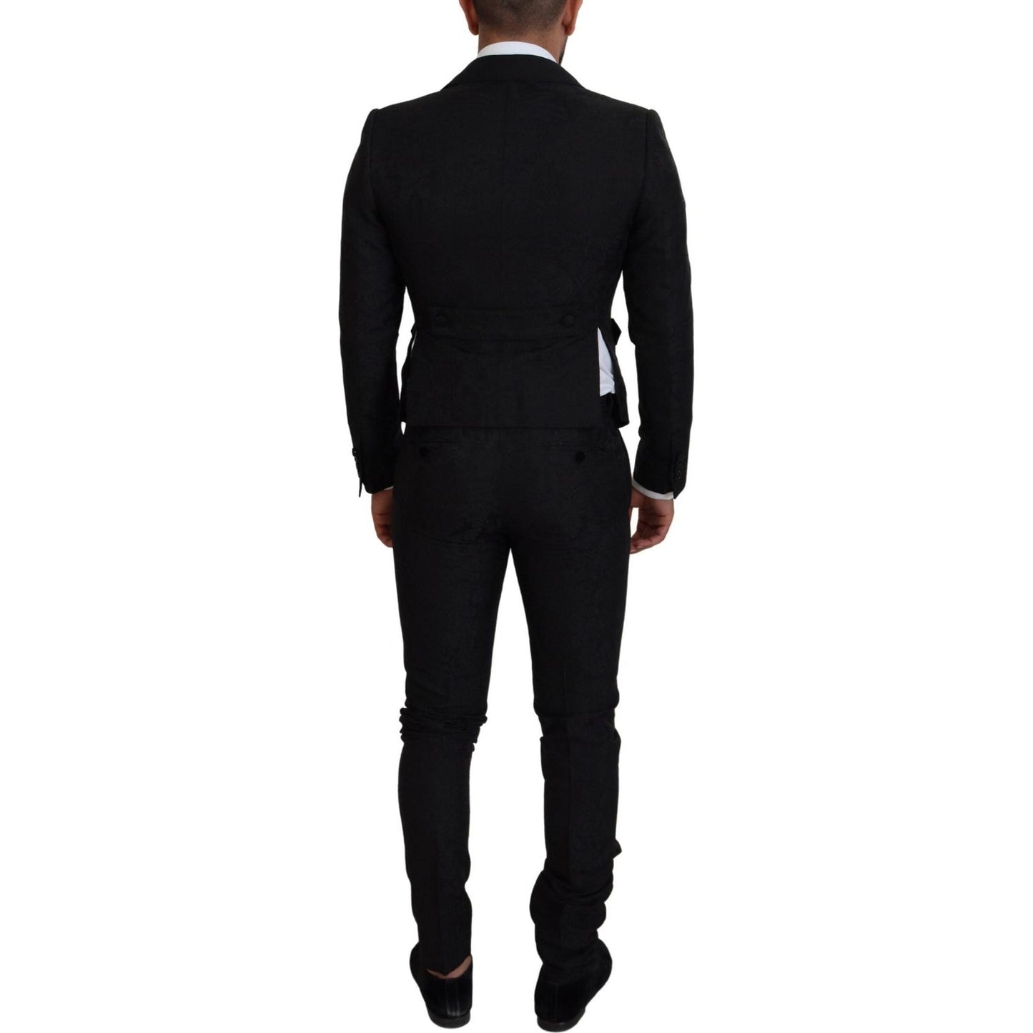 Dolce & Gabbana Elegant Black Martini Suit for the Modern Man Dolce & Gabbana Black