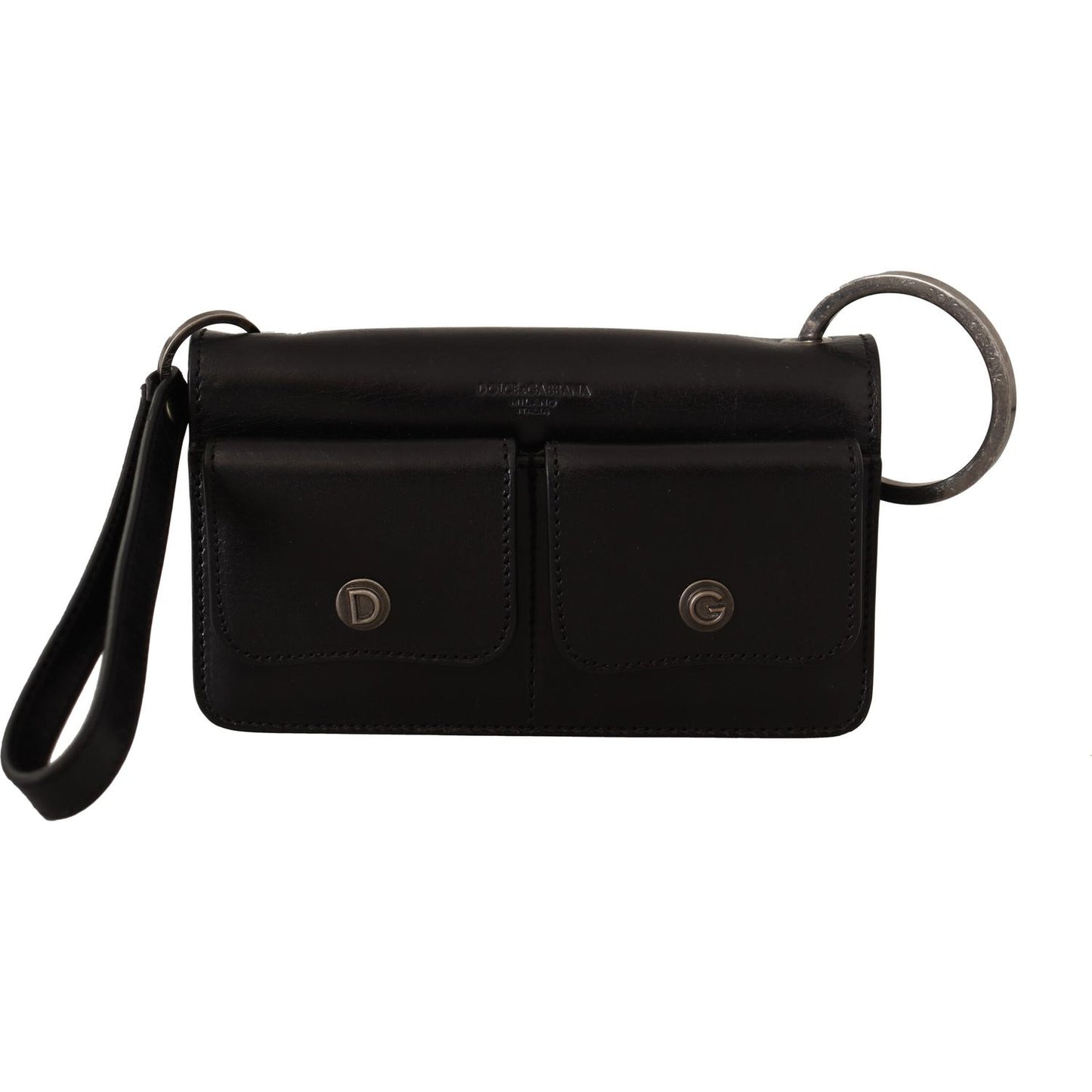 Dolce & Gabbana Elegant Mini Leather Wallet in Timeless Black Dolce & Gabbana Black