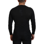 Dolce & Gabbana Gray Cashmere V-neck Gold Heart Sweater TSH83627- 44