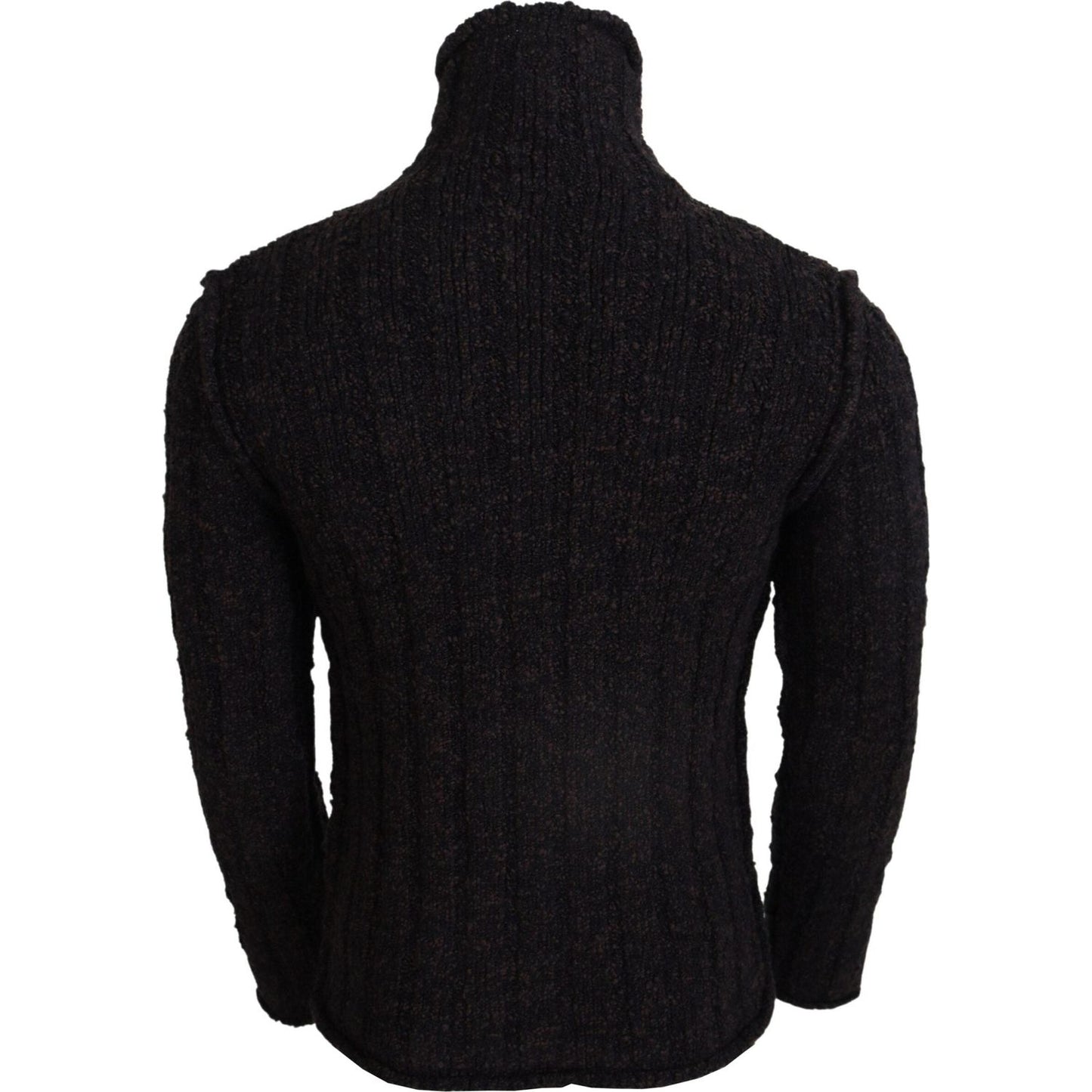 Dolce & Gabbana Elegant Turtleneck Wool-Blend Sweater Dolce & Gabbana Black