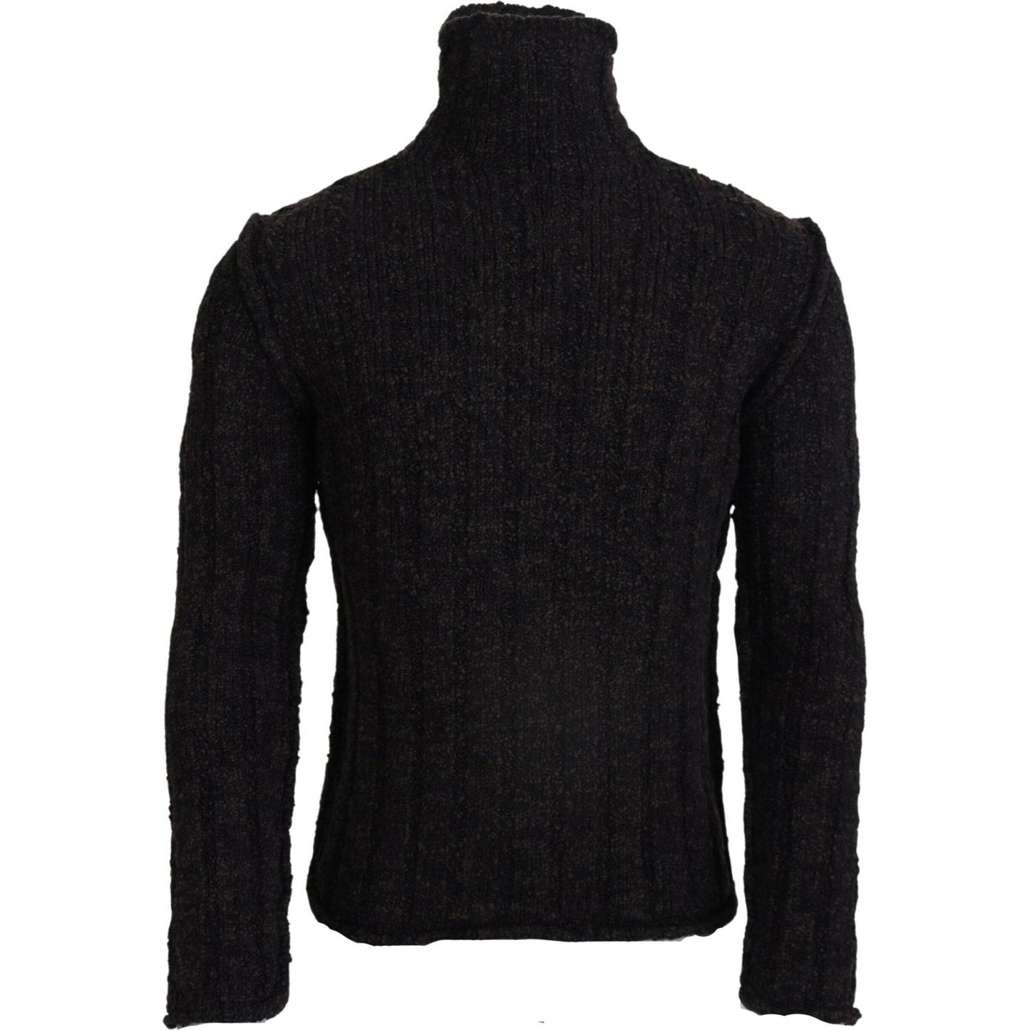 Dolce & Gabbana Elegant Turtleneck Wool-Blend Sweater Dolce & Gabbana Black