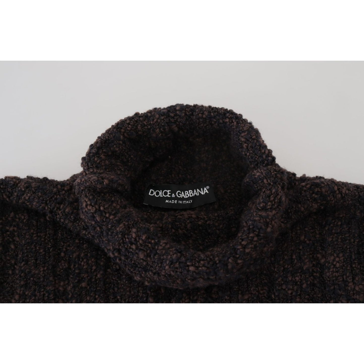 Dolce & Gabbana Elegant Turtleneck Wool-Blend Sweater Dolce & Gabbana Black