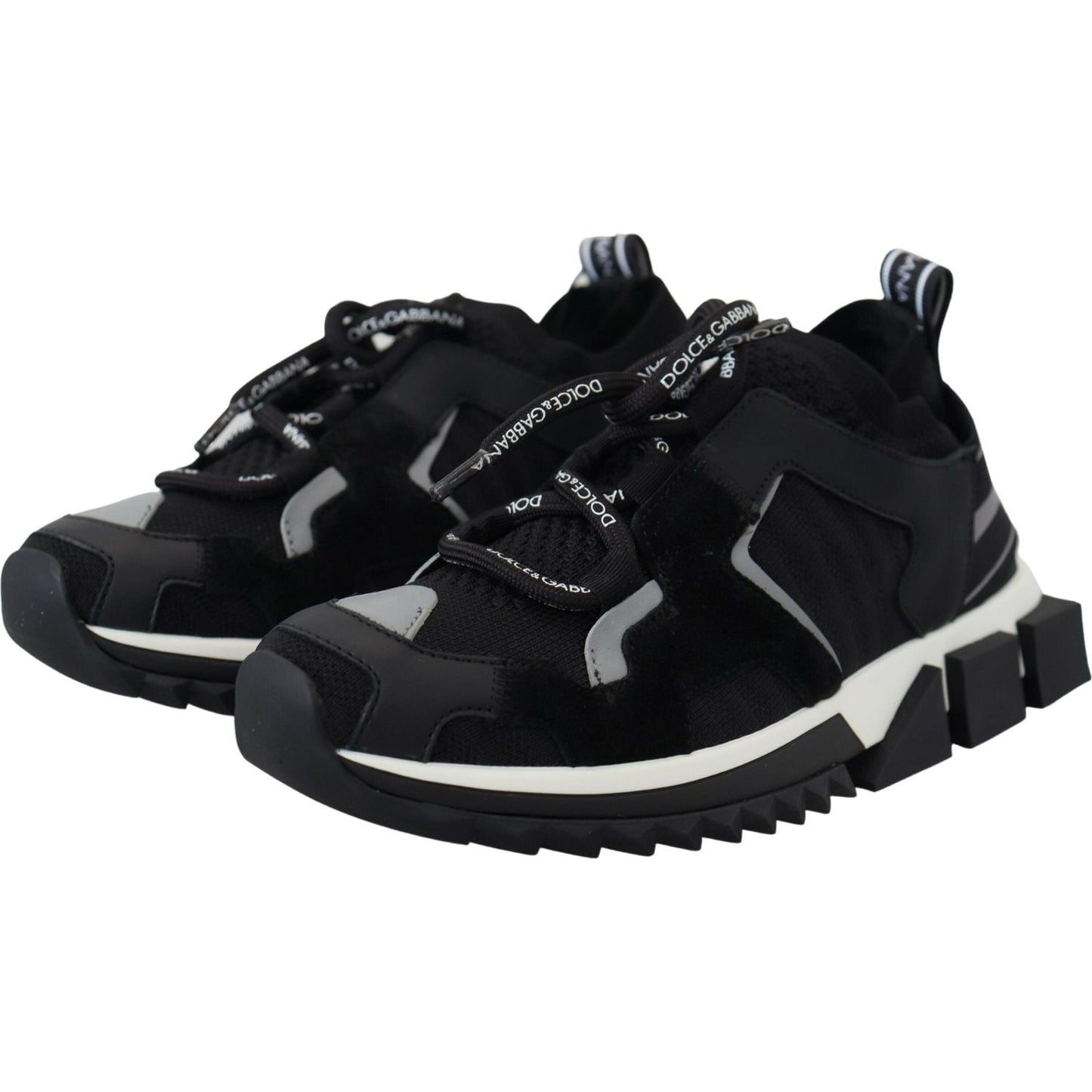 Dolce & Gabbana Chic Sorrento Slip-On Sneakers in Monochrome Dolce & Gabbana Black
