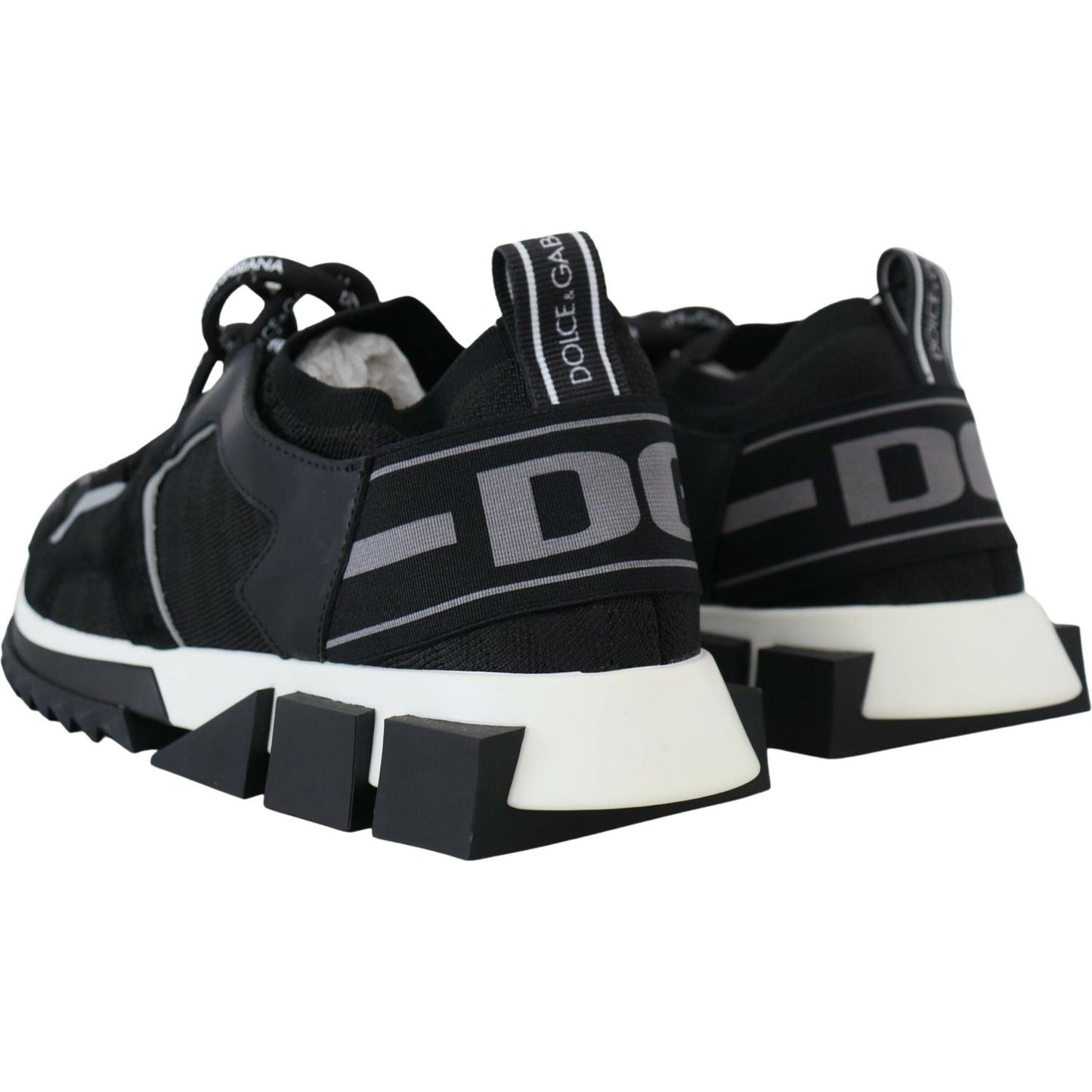 Dolce & Gabbana Chic Sorrento Slip-On Sneakers in Monochrome Dolce & Gabbana Light Gray