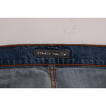 Frankie Morello Blue Wash Torn Dunfermile Slim Fit Jeans SIG60491-8