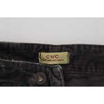 Costume National Gray Cotton Corduroy Men Casual Jeans PAN74676-48