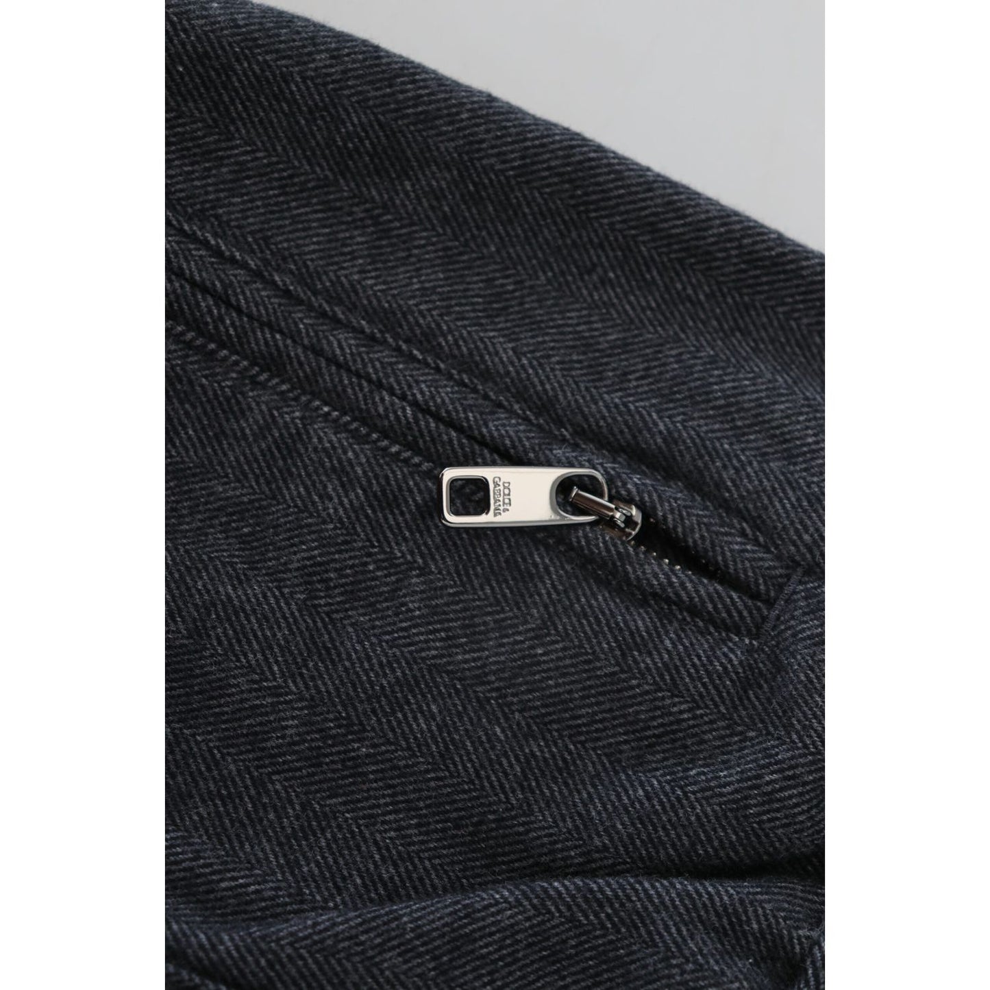 Dolce & Gabbana Elegant Grey Cotton Joggers for Men Dolce & Gabbana Dark Slate Gray