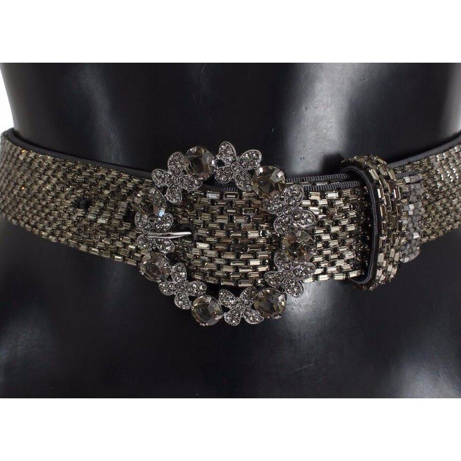 Dolce & Gabbana Swarovski Crystal Sequined Waist Belt Dolce & Gabbana Black