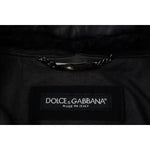 Dolce & Gabbana Black Lamb Leather Collared Men Coat Jacket JKT3596-52