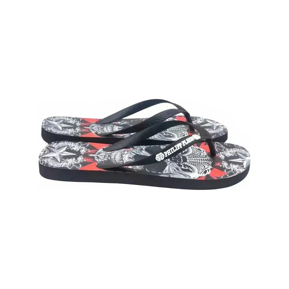 Philipp Plein Multicolor Polyester Women Sandal Philipp Plein Dark Slate Gray