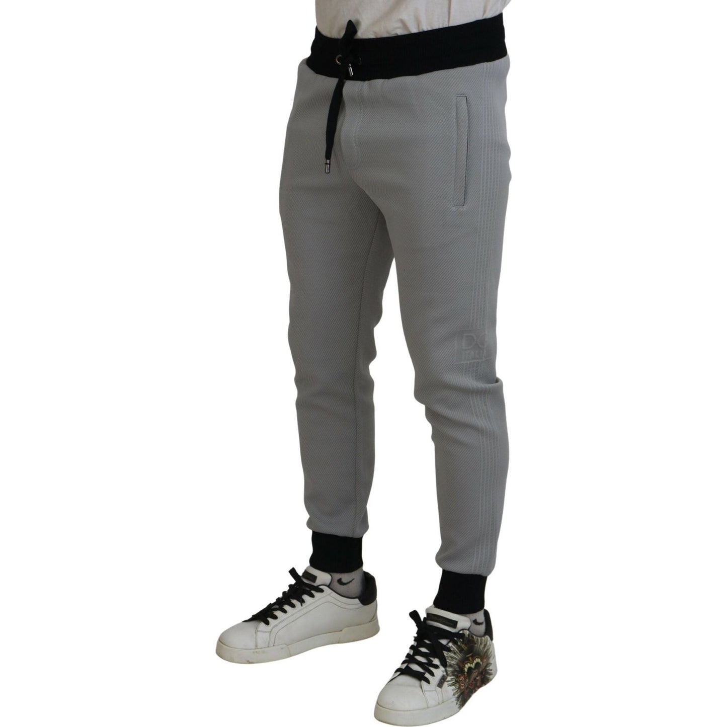 Dolce & Gabbana Elegant Grey Jogger Pants Dolce & Gabbana Dim Gray