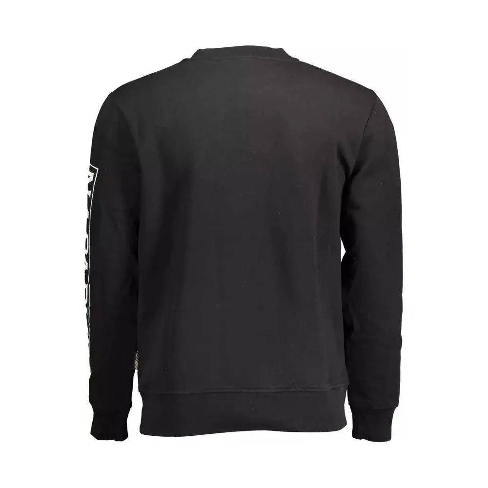 Napapijri Elevate Your Style with a Sleek Black Sweatshirt NA-14607-XXL-FBB-223