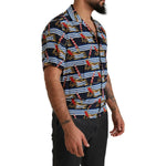 Dolce & Gabbana Multicolor Beach Chair Short Sleeves Shirt TSH84087-39