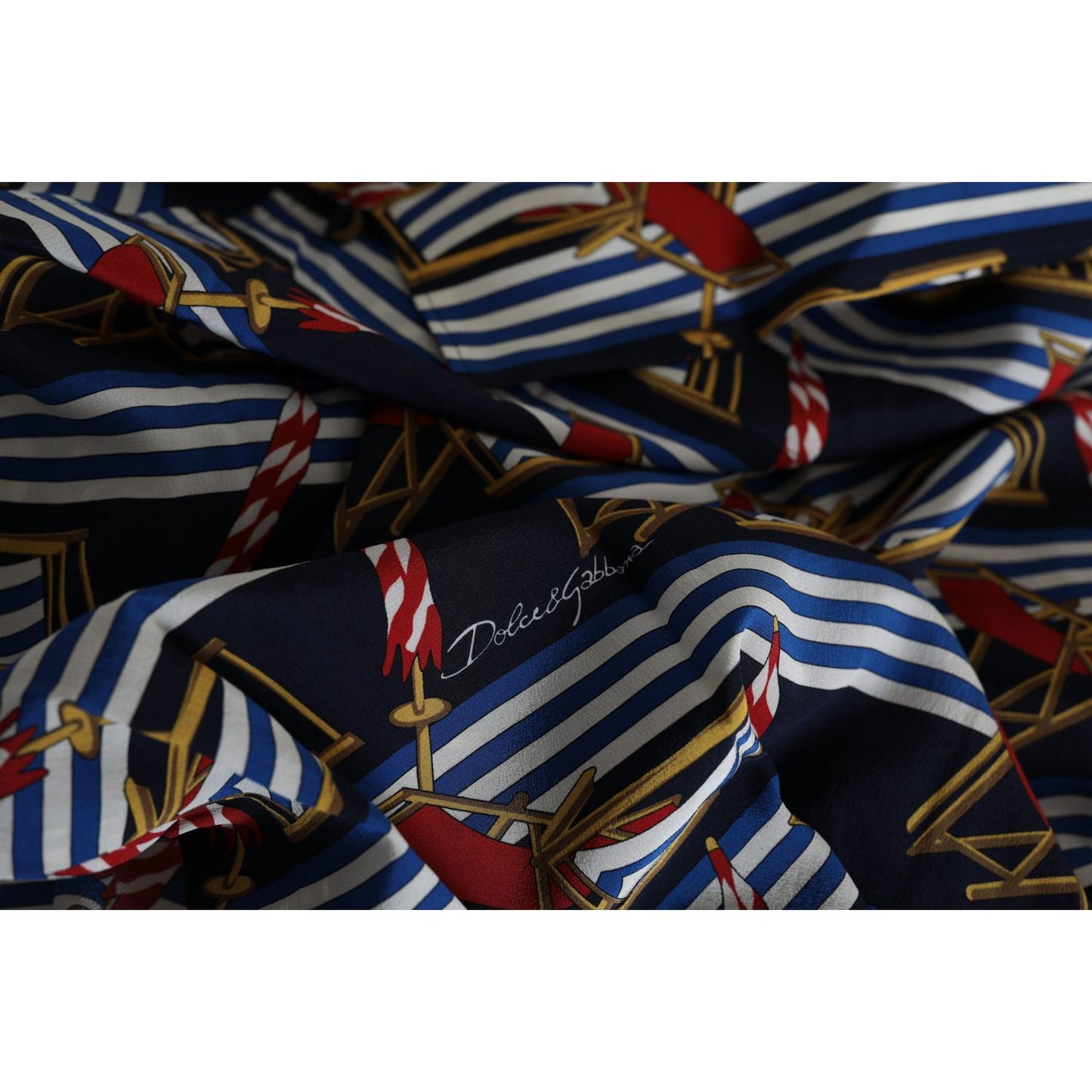 Dolce & Gabbana Multicolor Beach Chair Short Sleeves Shirt TSH84087-39