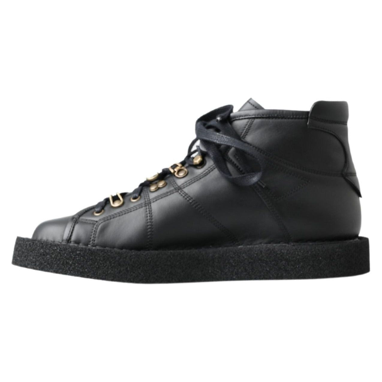 Dolce & Gabbana Elegant Ankle Boots with Silver Chain Detail Dolce & Gabbana Dark Slate Gray