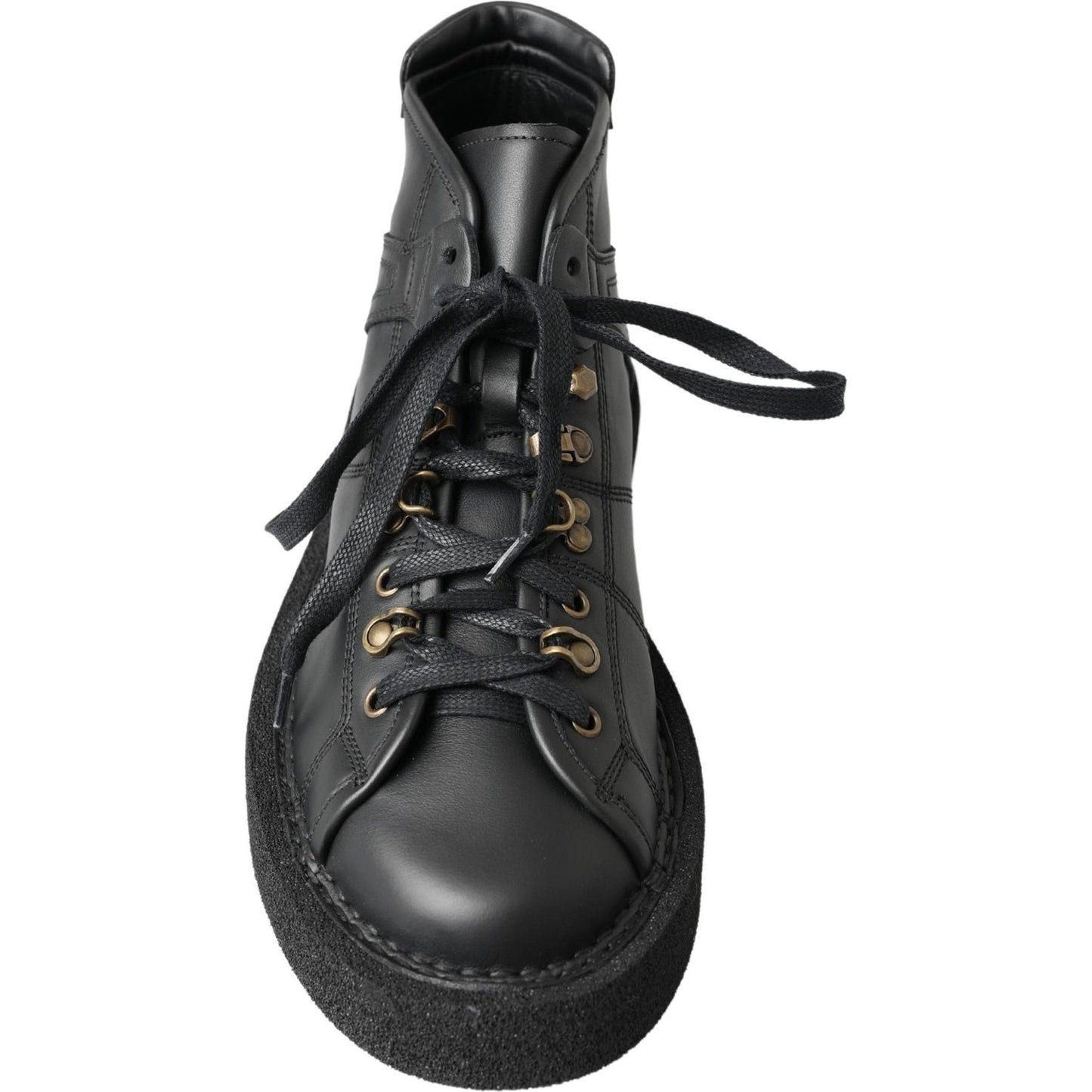 Dolce & Gabbana Elegant Ankle Boots with Silver Chain Detail Dolce & Gabbana Dark Slate Gray