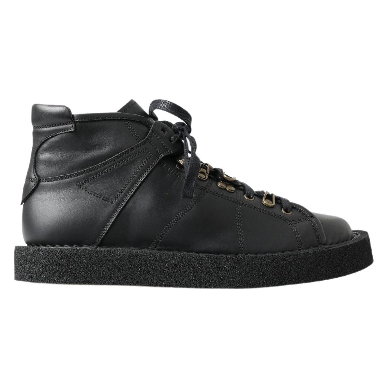 Dolce & Gabbana Elegant Ankle Boots with Silver Chain Detail Dolce & Gabbana Dark Slate Gray