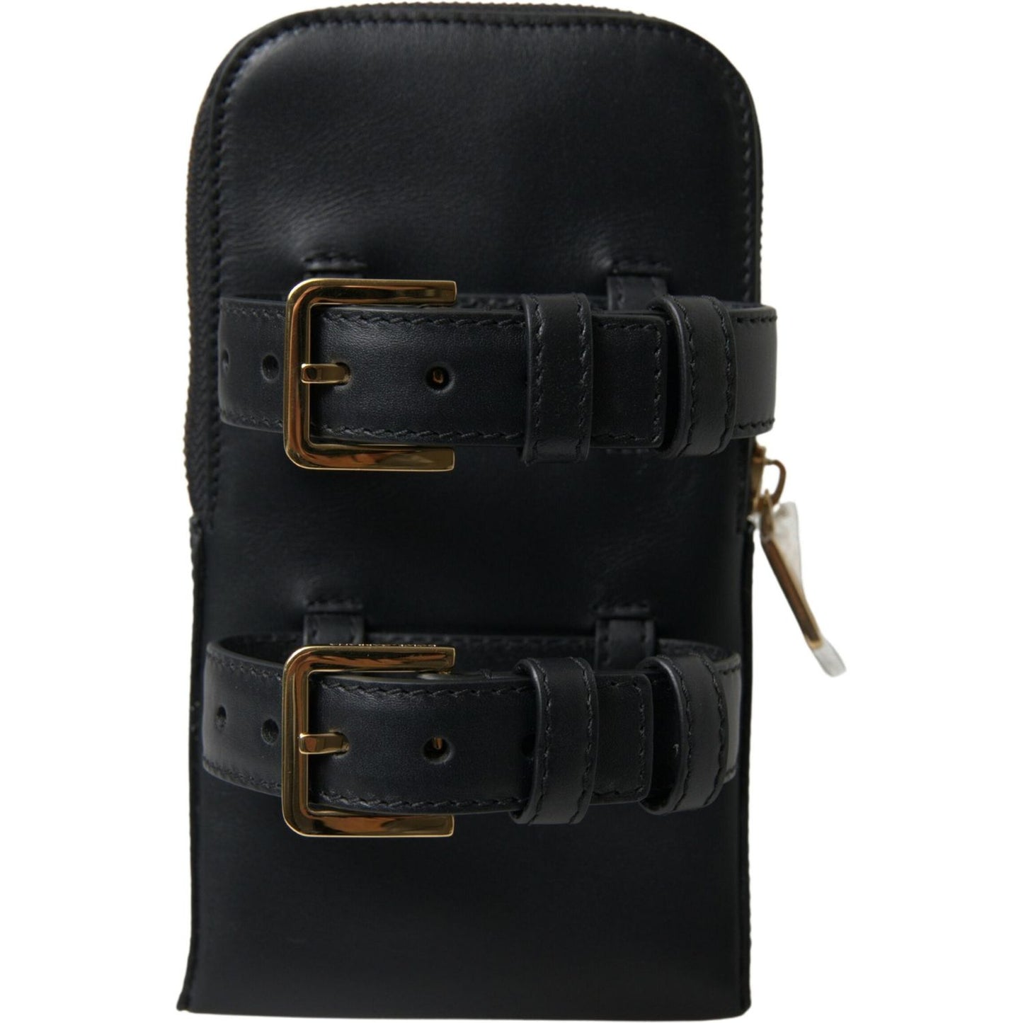 Dolce & Gabbana Elegant Leather Wristlet Clutch Dolce & Gabbana Black