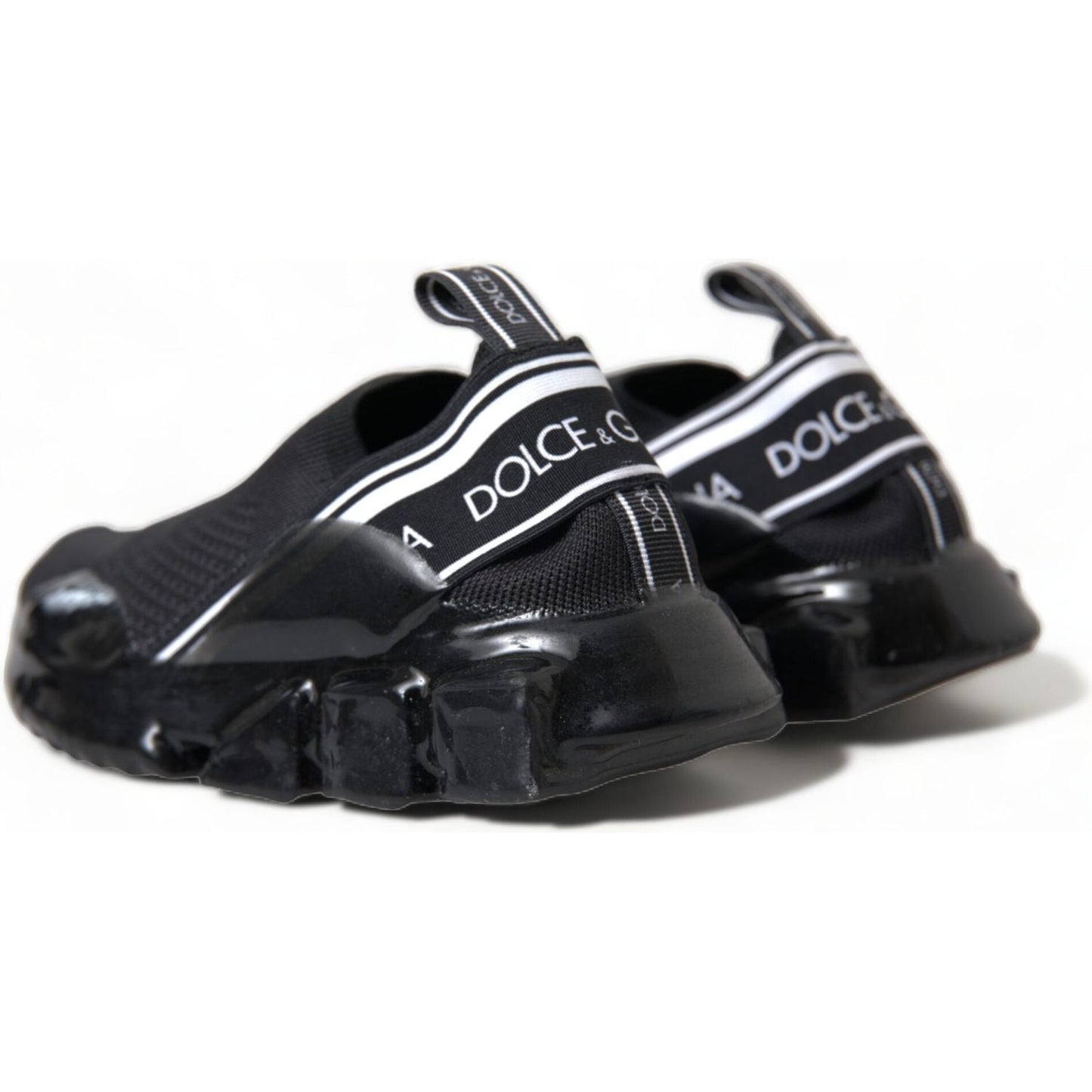 Dolce & Gabbana Chic Monochrome Sorrento Sneakers Dolce & Gabbana Dark Slate Gray