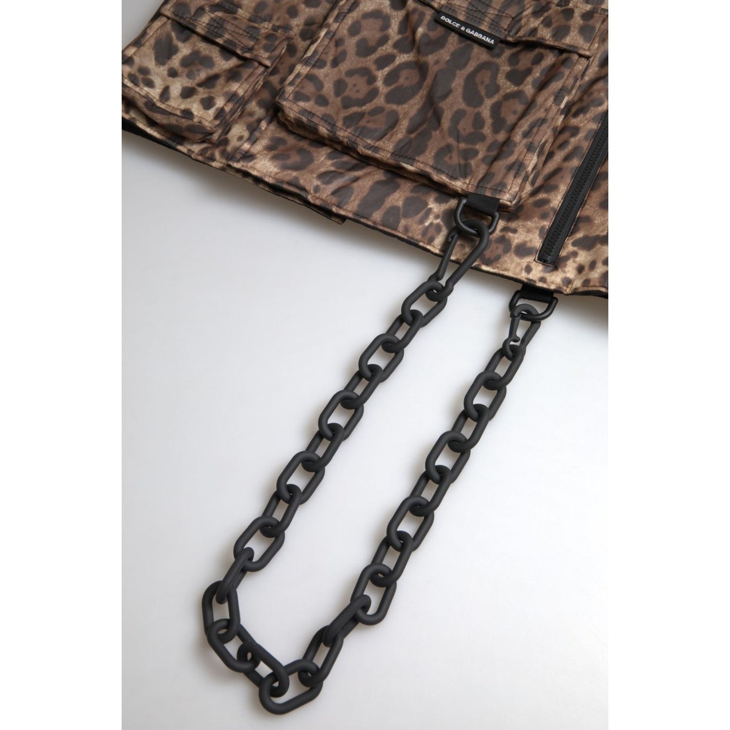 Dolce & Gabbana Silk Leopard Vest Exclusive Sportswear Dolce & Gabbana Dark Slate Gray