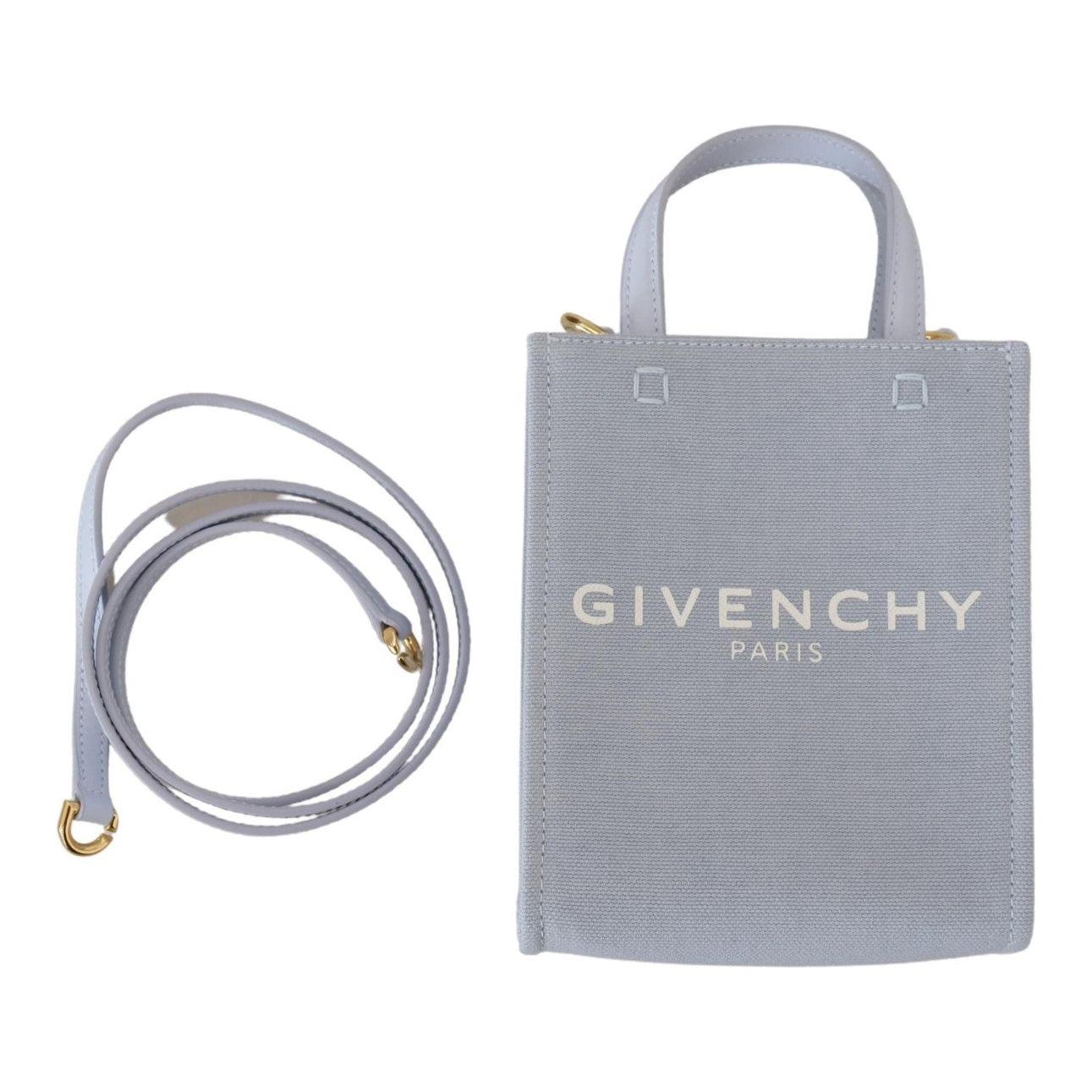 Givenchy Chic Cloud Blue Cotton Mini Bag Givenchy Dark Gray