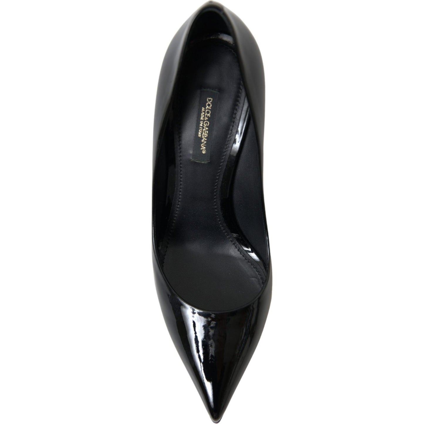Dolce & Gabbana Elegant Black Patent Stiletto Heels Dolce & Gabbana Black