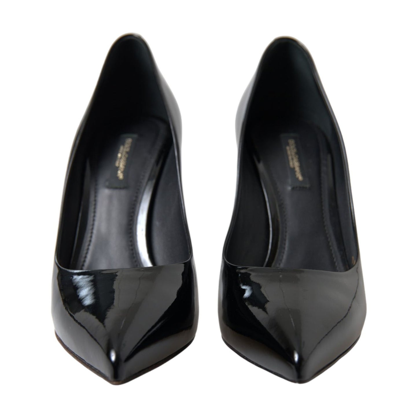 Dolce & Gabbana Elegant Black Patent Stiletto Heels Dolce & Gabbana Dark Slate Gray