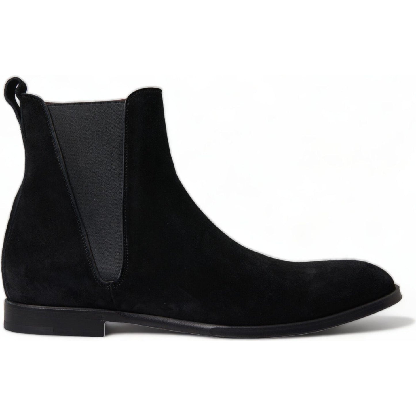 Dolce & Gabbana Elegant Black Velvet Mid-Calf Boots Dolce & Gabbana Black