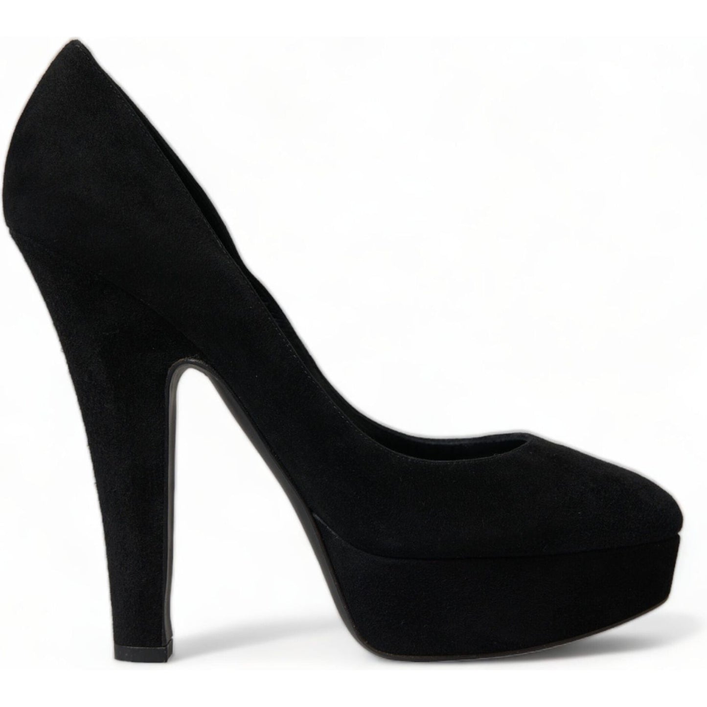 Dolce & Gabbana Black Suede Heeled Pumps Sophistication Dolce & Gabbana Lavender