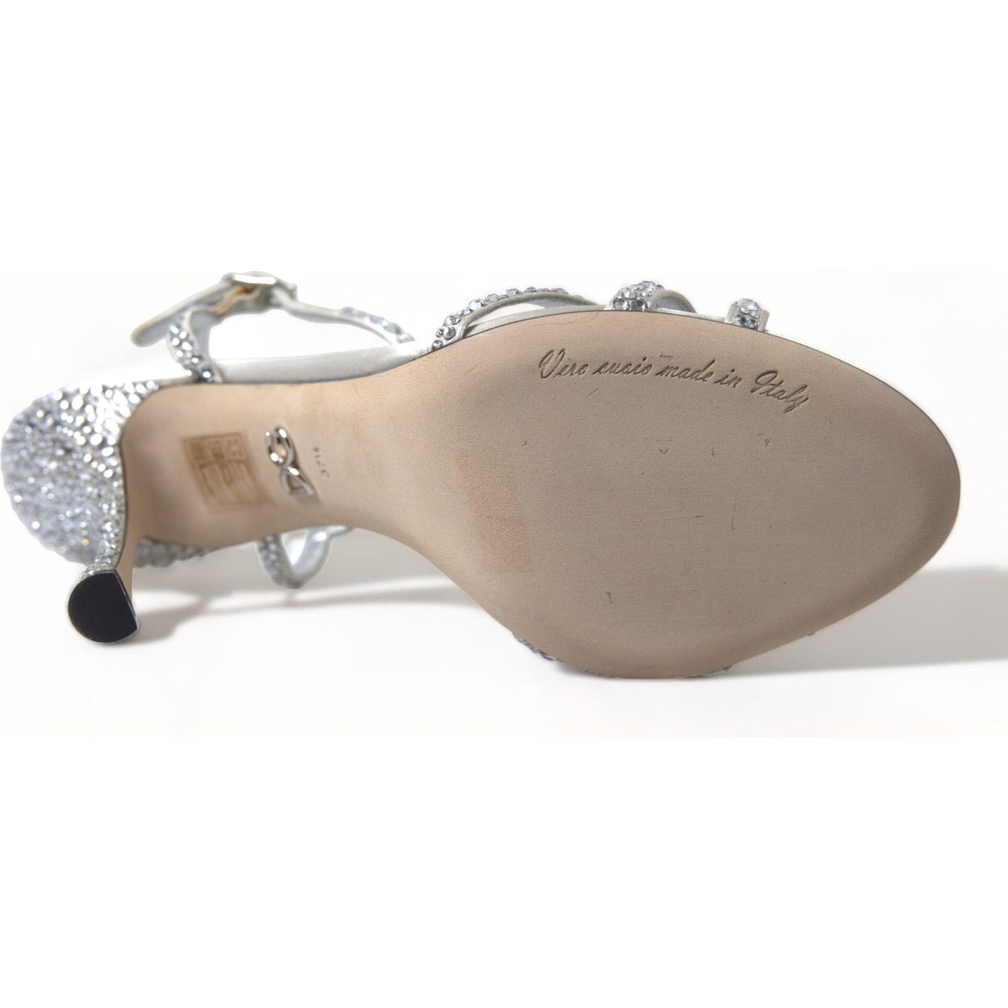 Dolce & Gabbana Elegant Crystal Embellished Heels Sandals Dolce & Gabbana Rosy Brown