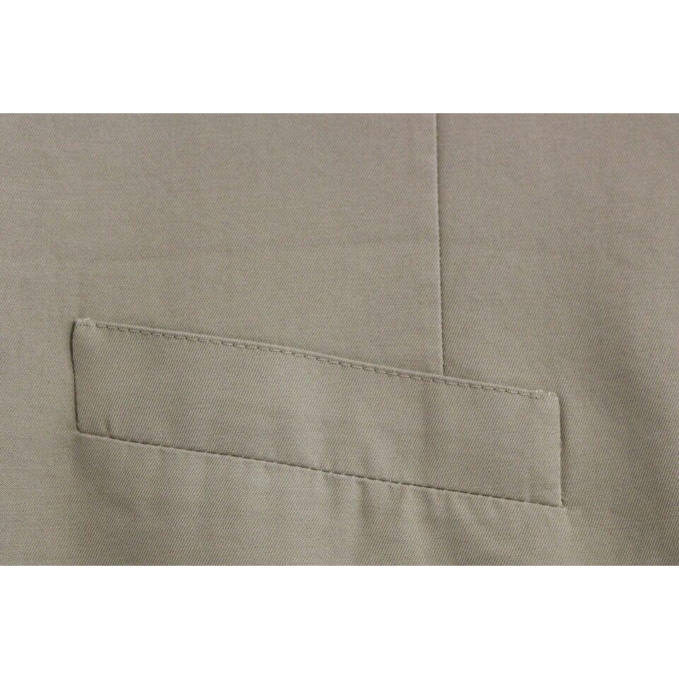 Dolce & Gabbana Chic Beige Single Breasted Dress Vest Dolce & Gabbana Light Slate Gray