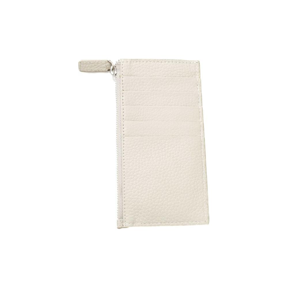 Cerruti 1881 White Leather Men Wallet Cerruti 1881 Antique White