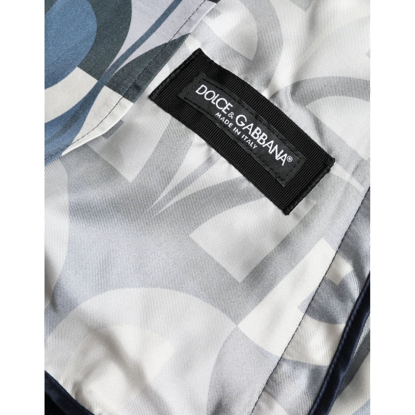 Dolce & Gabbana Multicolor Silk Bomber Jacket - Classic Elegance Dolce & Gabbana Light Gray
