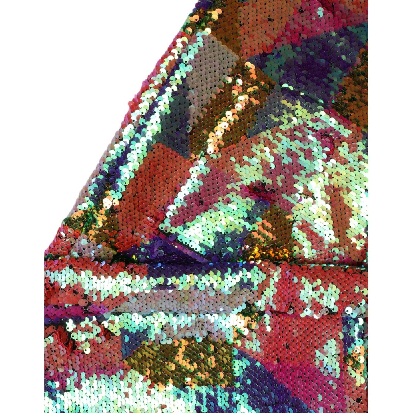 Dolce & Gabbana Multicolor Sequined Long Jacket Dolce & Gabbana Sienna
