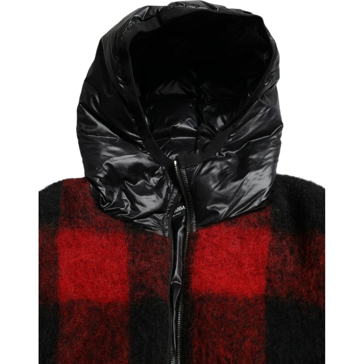 Dolce & Gabbana Elegant Buffalo Check Poncho Jacket Dolce & Gabbana Black