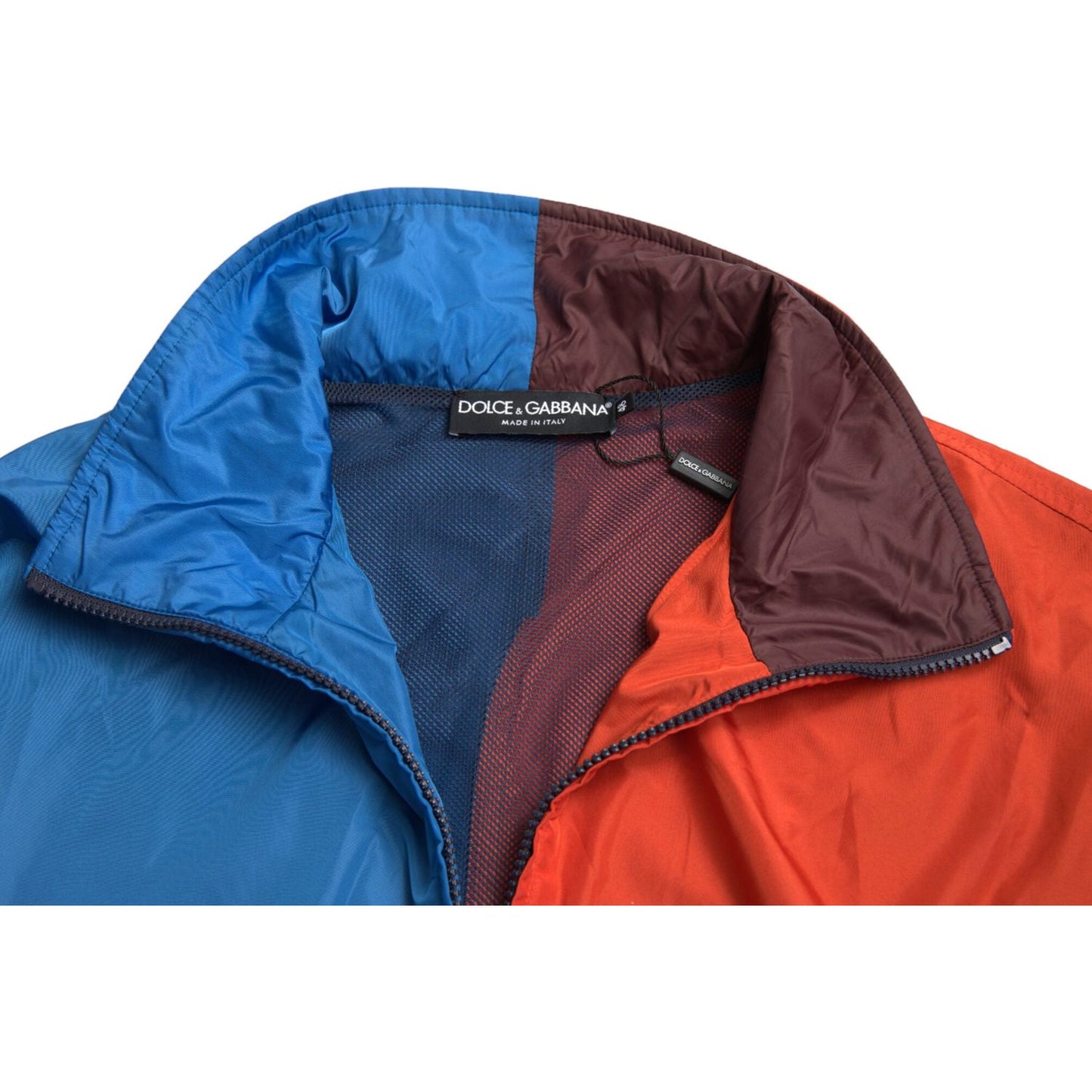 Dolce & Gabbana Multicolor Techno Fabric Windbreaker Jacket Dolce & Gabbana Dark Slate Gray