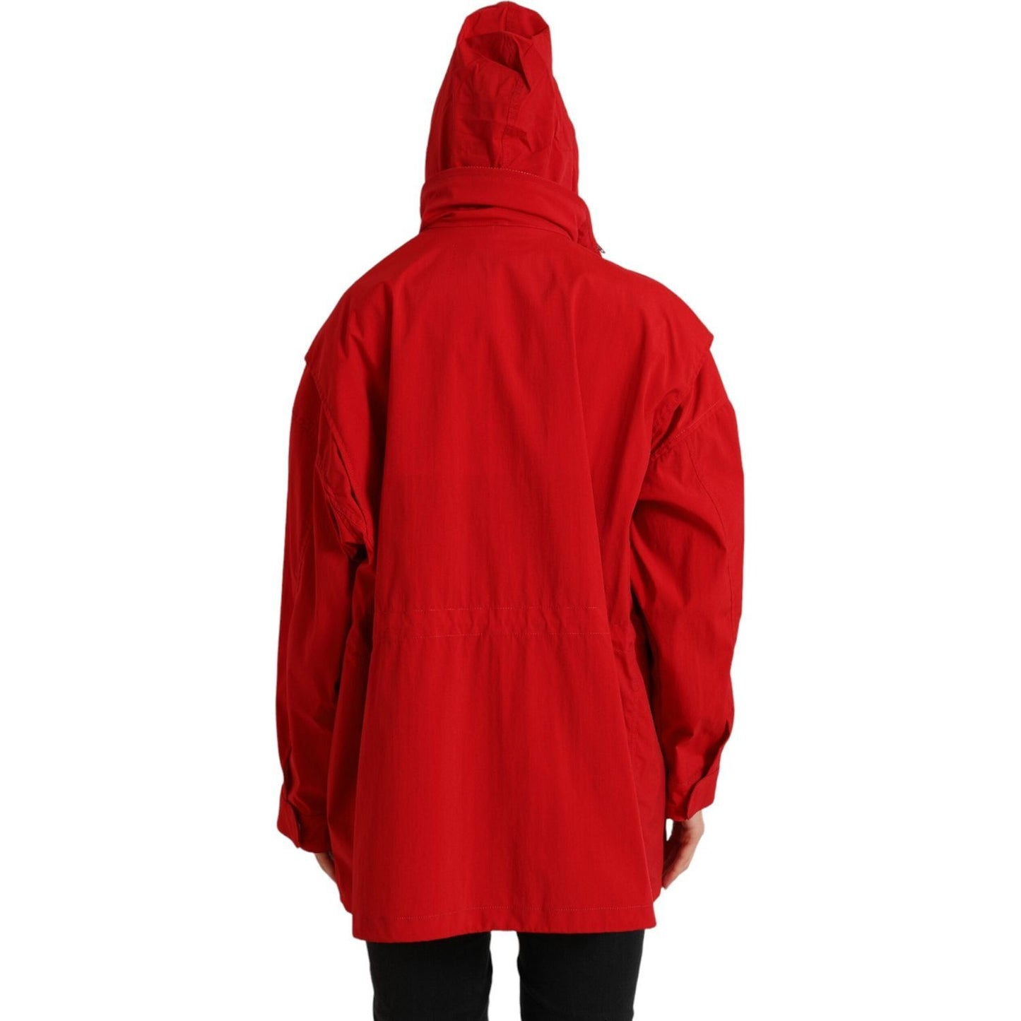 Dolce & Gabbana Elegant Red Long Sleeve Jacket Dolce & Gabbana Firebrick