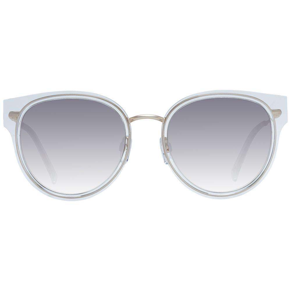 Ted Baker transparent women's sunglasses with full-rim, polycarbonate frame, and gradient multicolor lenses. 100% UVA & UVB protection.
