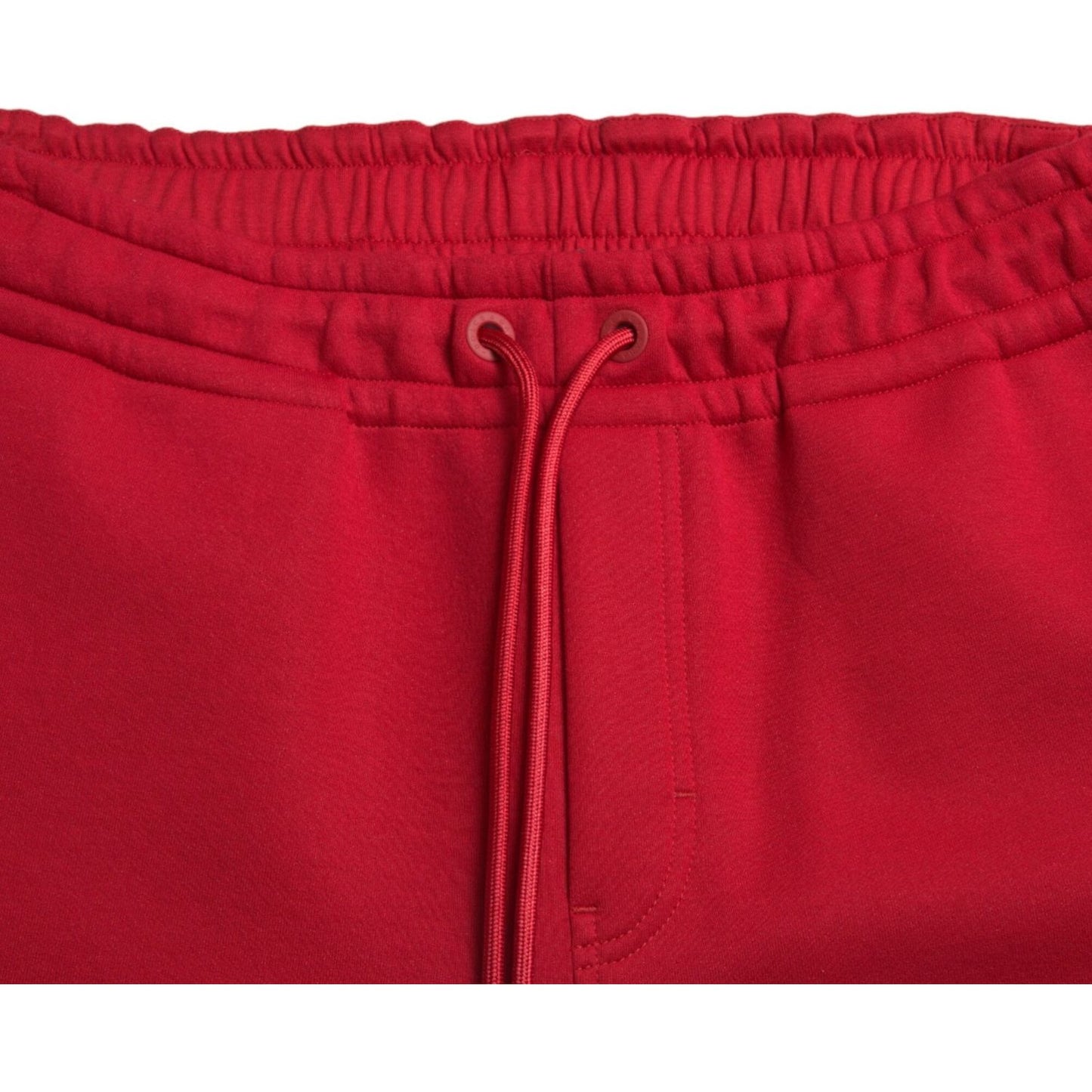 Dolce & Gabbana Sizzling Red Cotton Blend Jogger Pants Dolce & Gabbana Firebrick