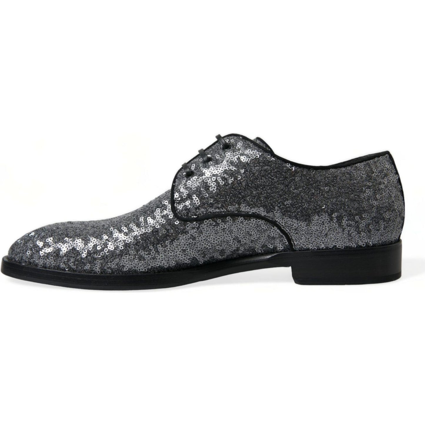 Dolce & Gabbana Exquisite Sequined Derby Dress Shoes Dolce & Gabbana Dark Slate Gray