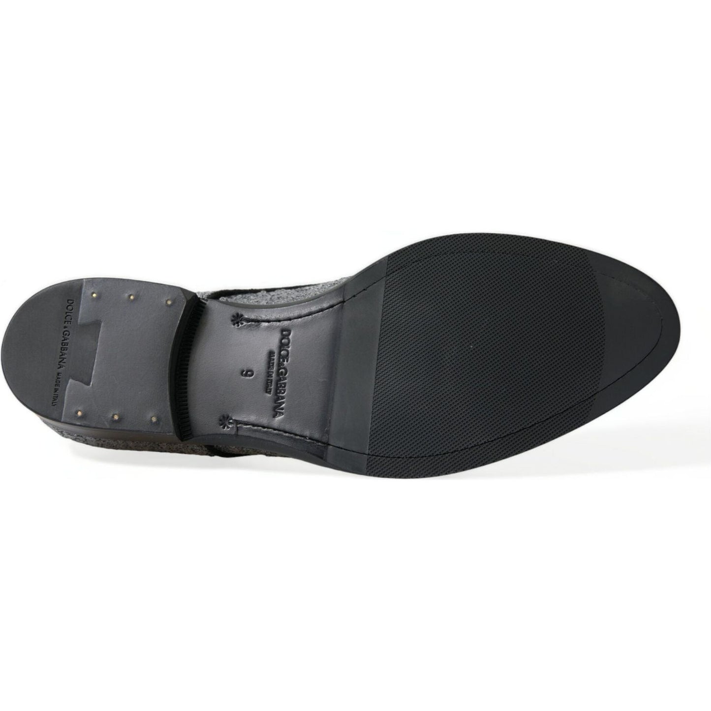 Dolce & Gabbana Exquisite Sequined Derby Dress Shoes Dolce & Gabbana Dark Slate Gray