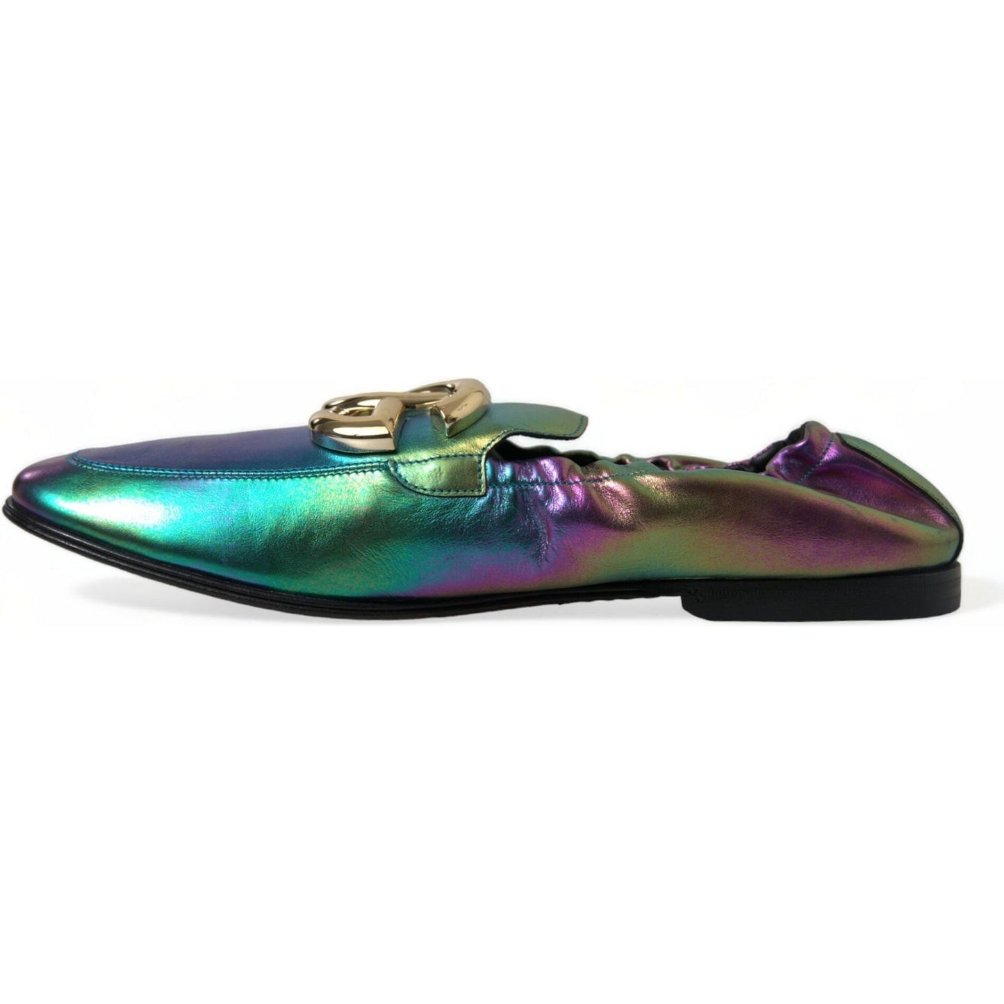Dolce & Gabbana Elegant Iridescent Loafers for Gents Dolce & Gabbana Dark Slate Gray