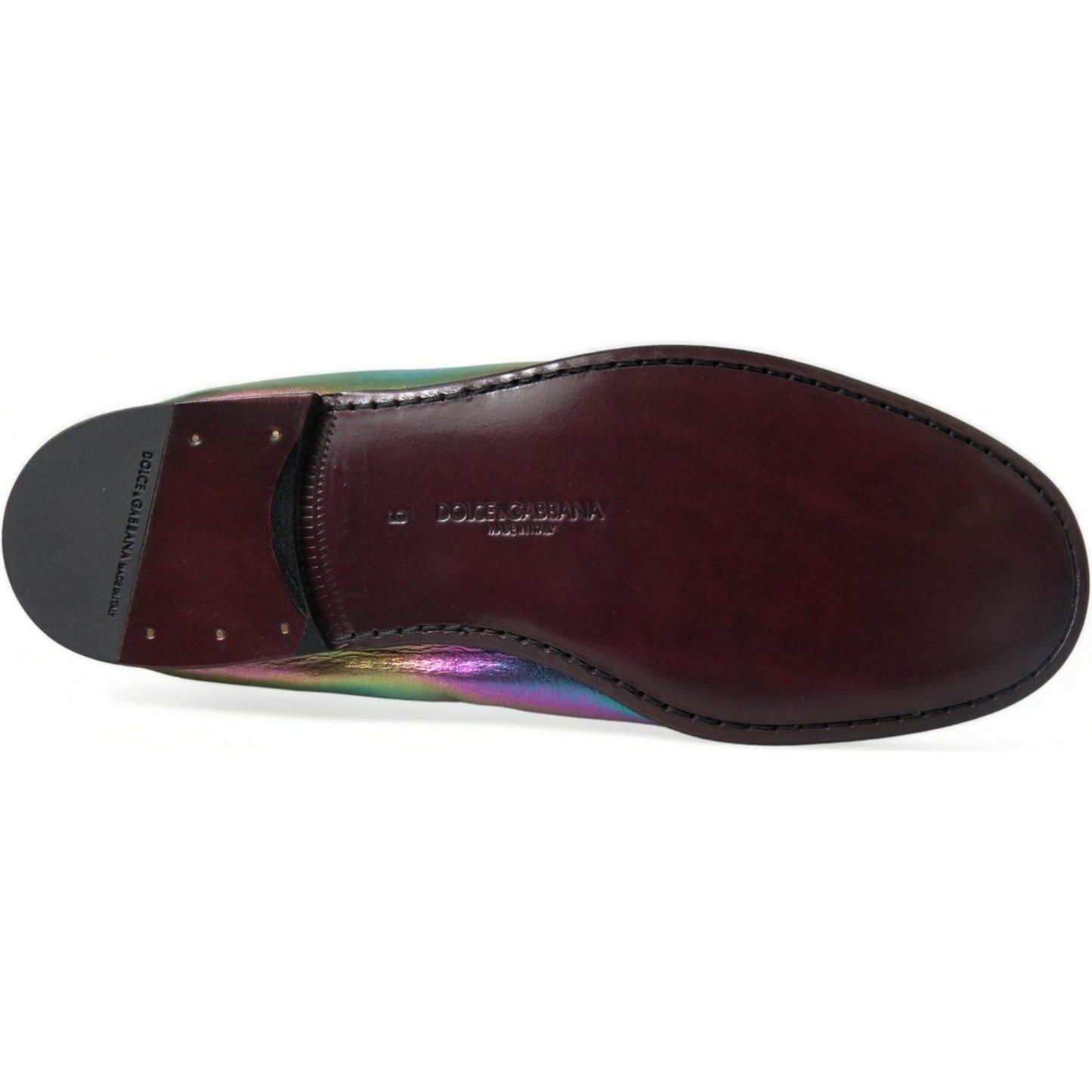 Dolce & Gabbana Elegant Iridescent Loafers for Gents Dolce & Gabbana Dark Slate Gray