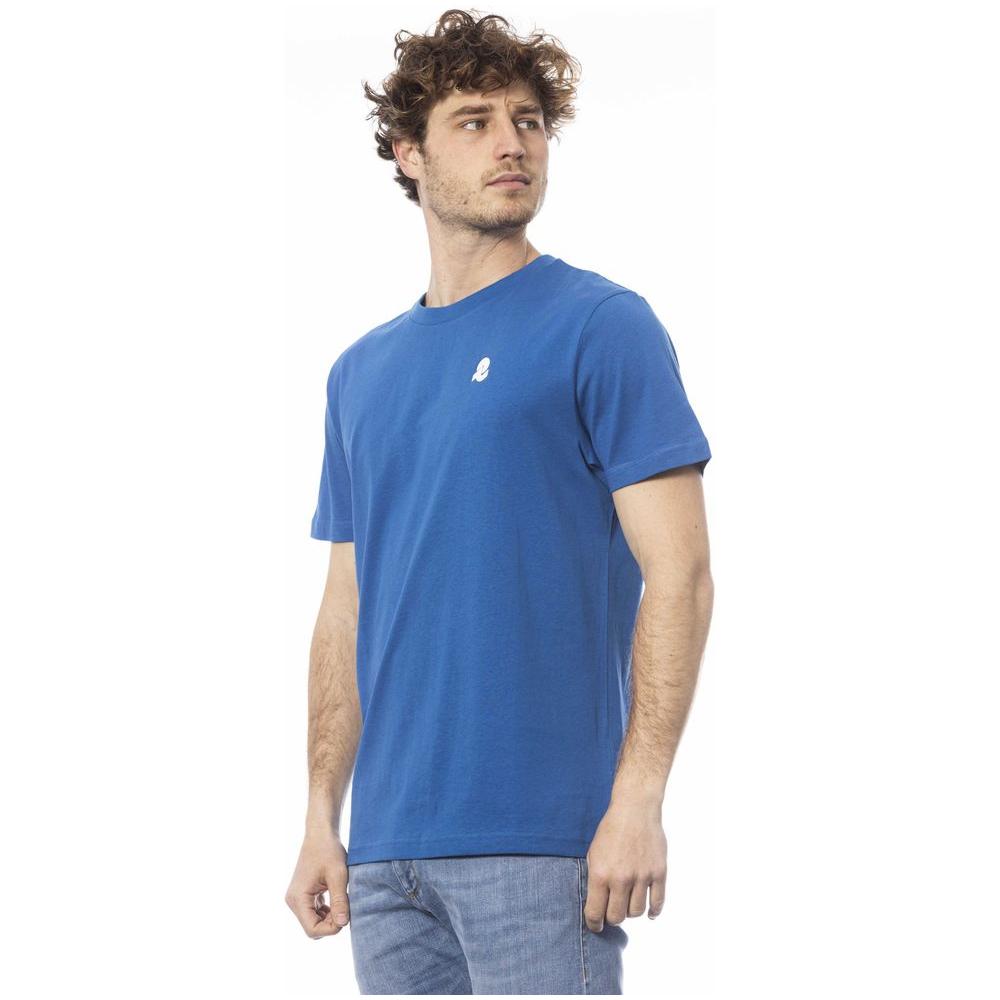 Invicta Blue Cotton Men T-Shirt Invicta Steel Blue