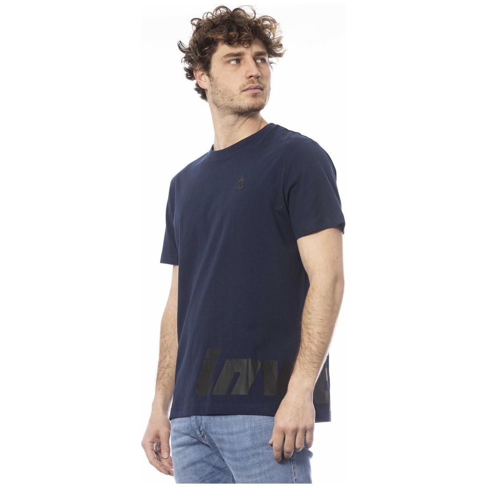 Invicta Blue Cotton Men T-Shirt Invicta Dark Slate Gray