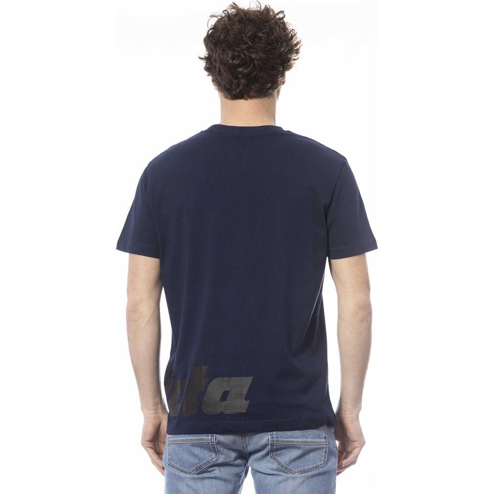 Invicta Blue Cotton Men T-Shirt Invicta Dark Slate Gray