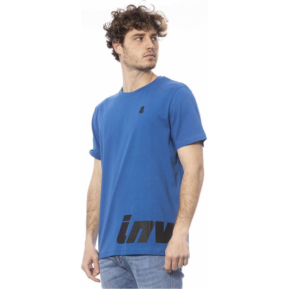 Invicta Blue Cotton Men T-Shirt Invicta Steel Blue