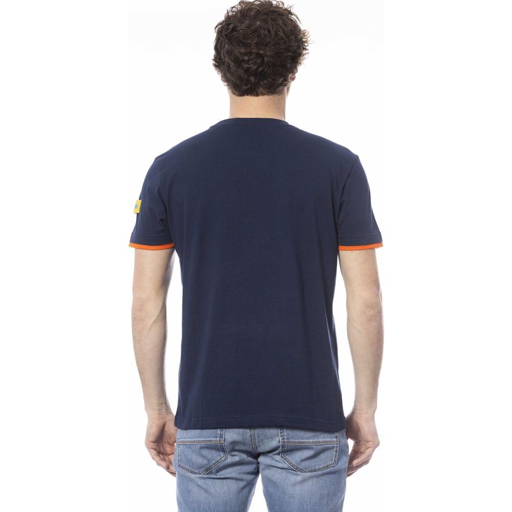 Invicta Blue Cotton Men T-Shirt Invicta Dark Slate Gray